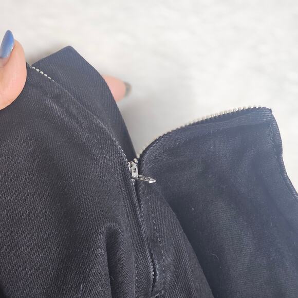 Princess Polly Sz10 NWT SuperShort black JeanSkirts with Wide Belt Sexy Stunning - Picture 13 of 16